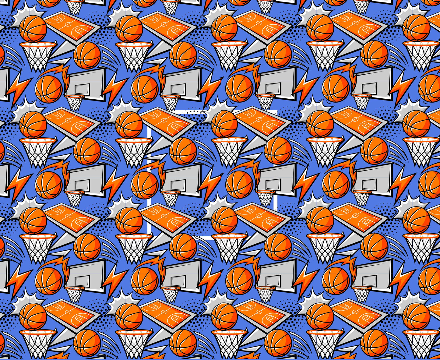 Basketball Quilt Panel & Blocks, Quality Quilt Cotton Fabric, 3 Color Basketball Fabric, Boys Room Wall Art, Quilt For Men