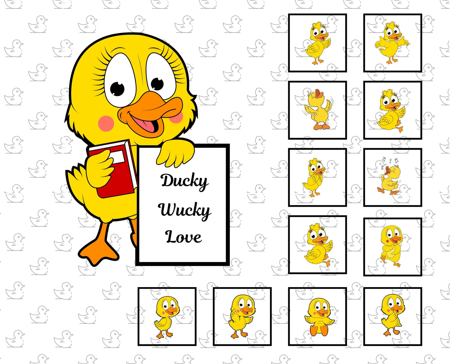 Ducky Wucky Quilt Panel & Blocks, Childs Fabric Book, Yellow Rubber Ducky Quilt Panel