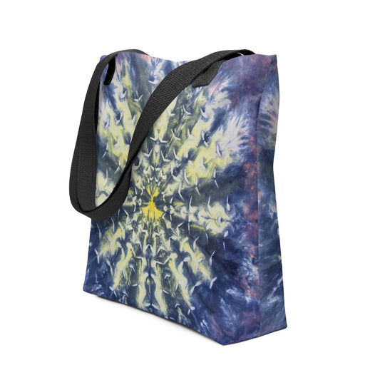 Abstract Peacock Feather Burst Tote bag