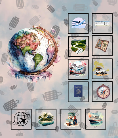 Journey Quilt Panel and Travel Blocks DIY