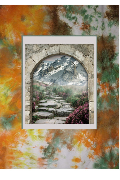 Nature's Path Quilt Panel: Serenity Mountain Scene