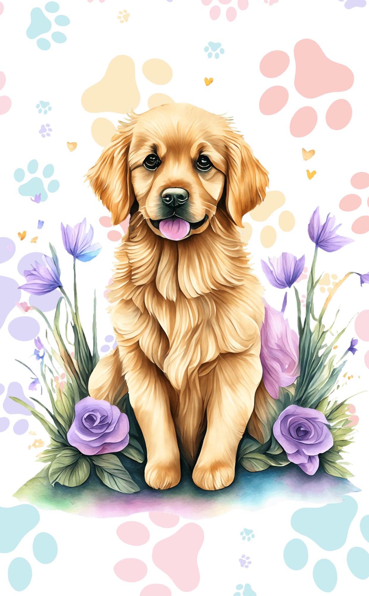 Dog Breed Quilt Panel and Blocks: Parade of Paws Quilt Cotton Fabric, Dog Fabric