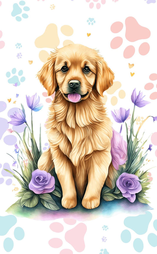 Dog Breed Quilt Panel and Blocks: Parade of Paws Quilt Cotton Fabric, Dog Fabric