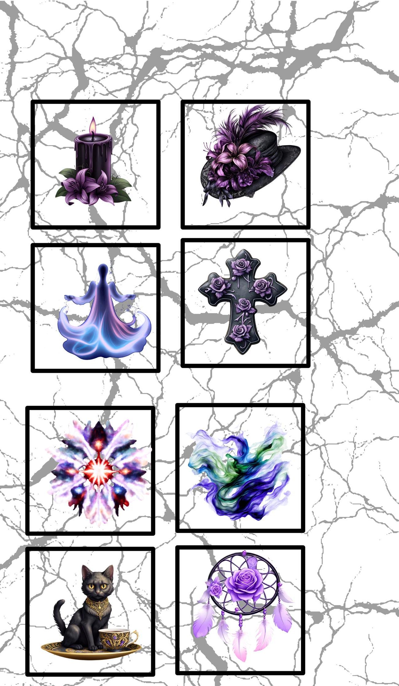 Enchanted Twilight Castle Cotton Fabric Panel: Gothic Quilt DIY