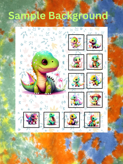 Baby Dino Quilt Panel and Blocks, Quilt Cotton Fabric, Easy Quilt, Childs Room Wall Art, Dinosaur Fabric Book