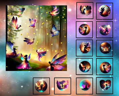 Fairy Meadow Quilt Panel and Blocks, Easy Quilt Blocks, Fairy Quilt, Fairy Blocks