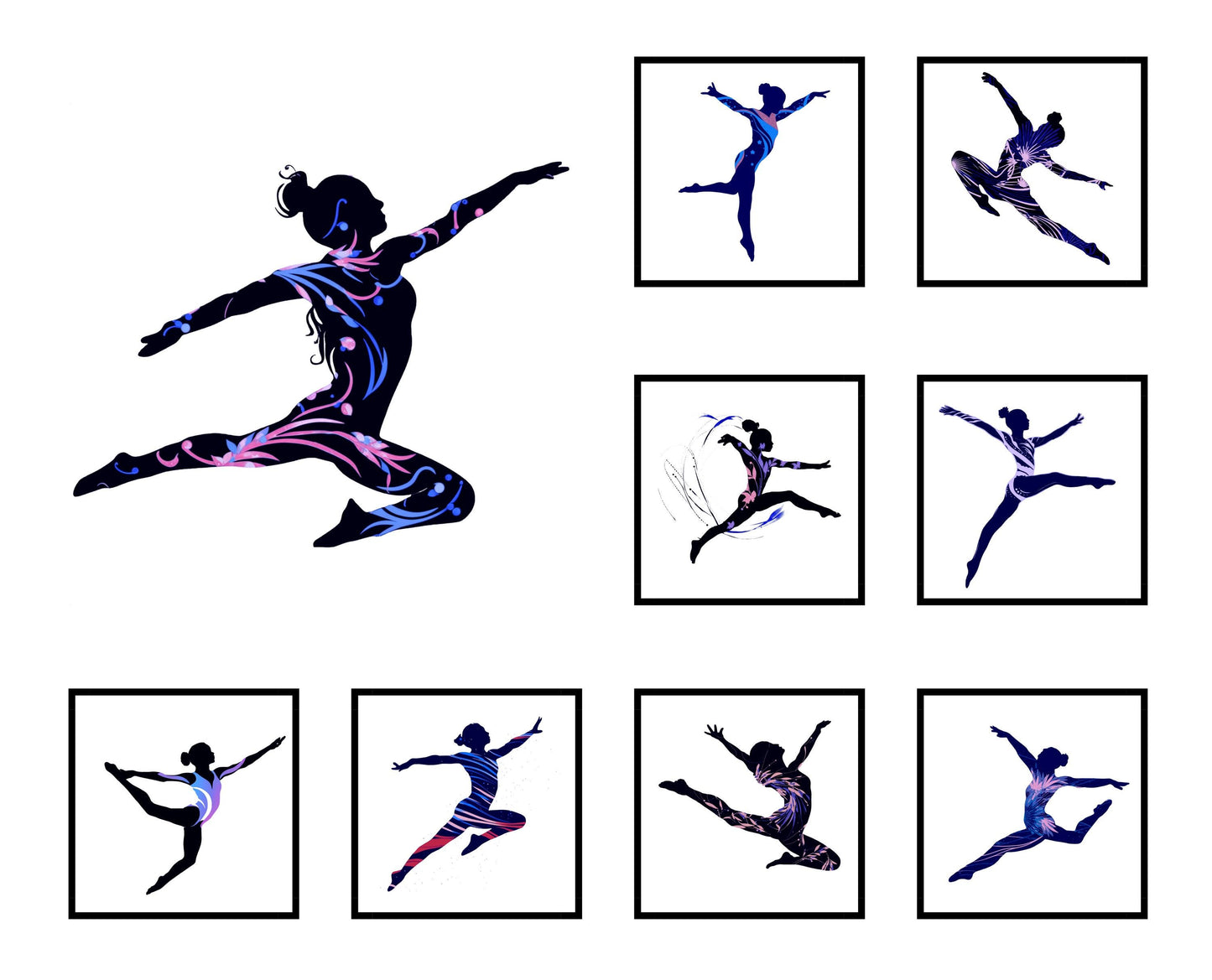 Gymnast/Dancer Quilt Panel & Blocks: Easy Cotton Quilt