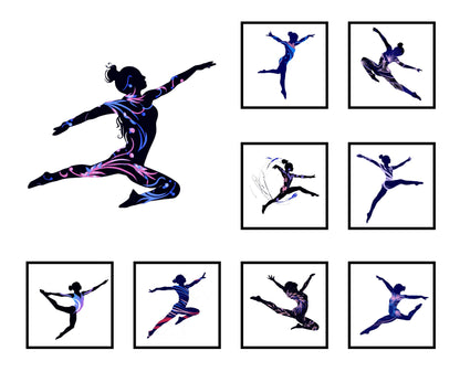 Gymnast/Dancer Quilt Panel & Blocks: Easy Cotton Quilt