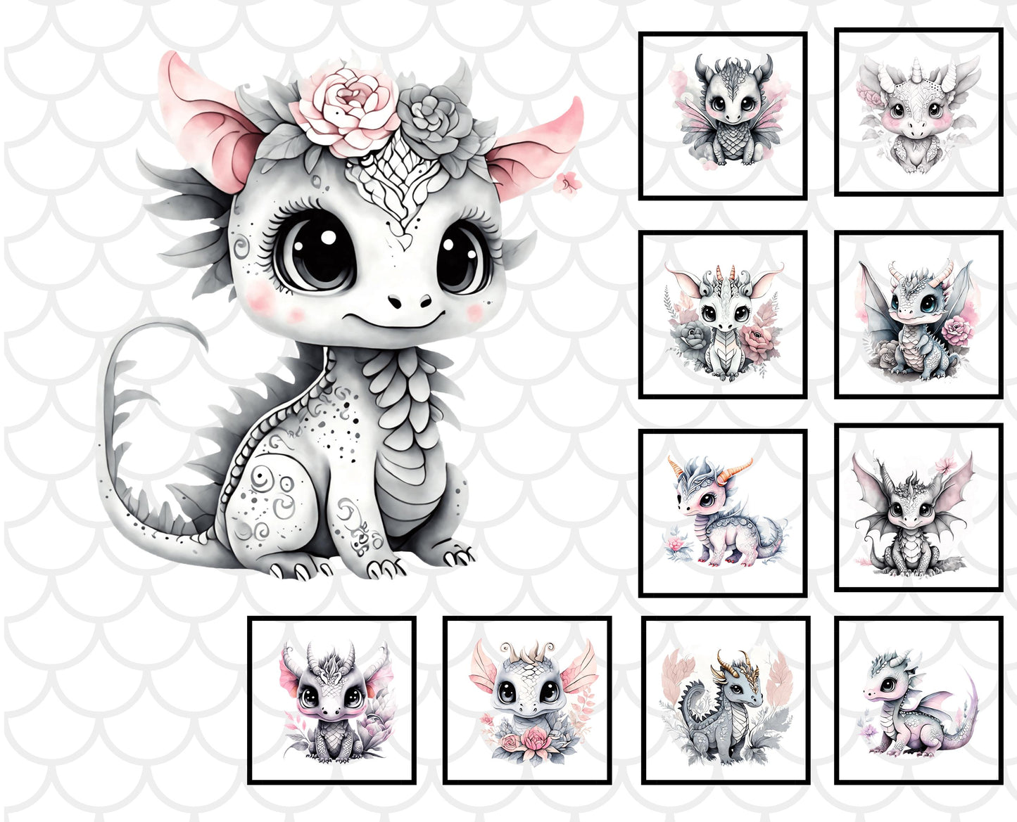 Baby Girl Dragon Quilt Panel and Blocks, Nursery Wall Art, DIY Soft Fabric Book, Quality Quilt Cotton