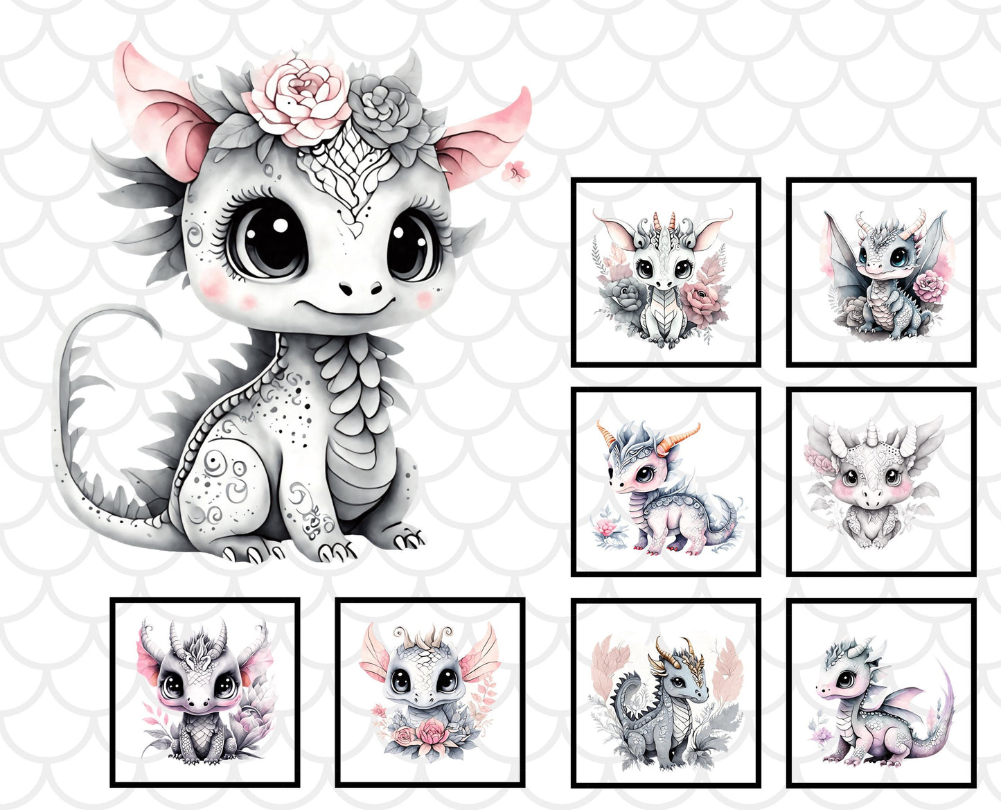 Baby Girl Dragon Quilt Panel and Blocks, Nursery Wall Art, DIY Soft Fabric Book, Quality Quilt Cotton