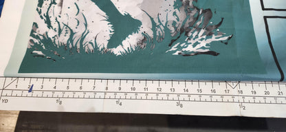 Football Player in Green, Quilt Panel & Blocks: Green Football Team