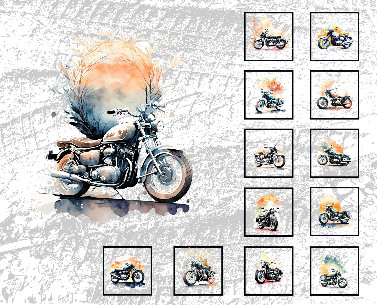Motorcycle Quilt Panel & Blocks, Quilt Cotton Fabric - Easy Quilt Project