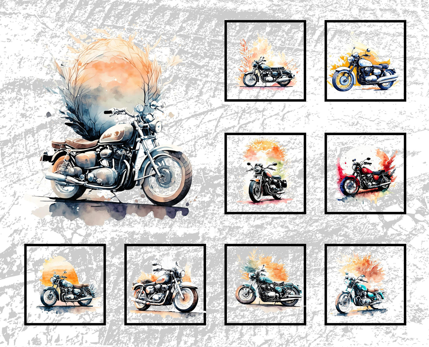 Motorcycle Quilt Panel & Blocks, Quilt Cotton Fabric - Easy Quilt Project