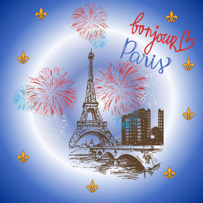 Paris Quilt Panel & Blocks: Cotton Fabric - Easy Quilt Project