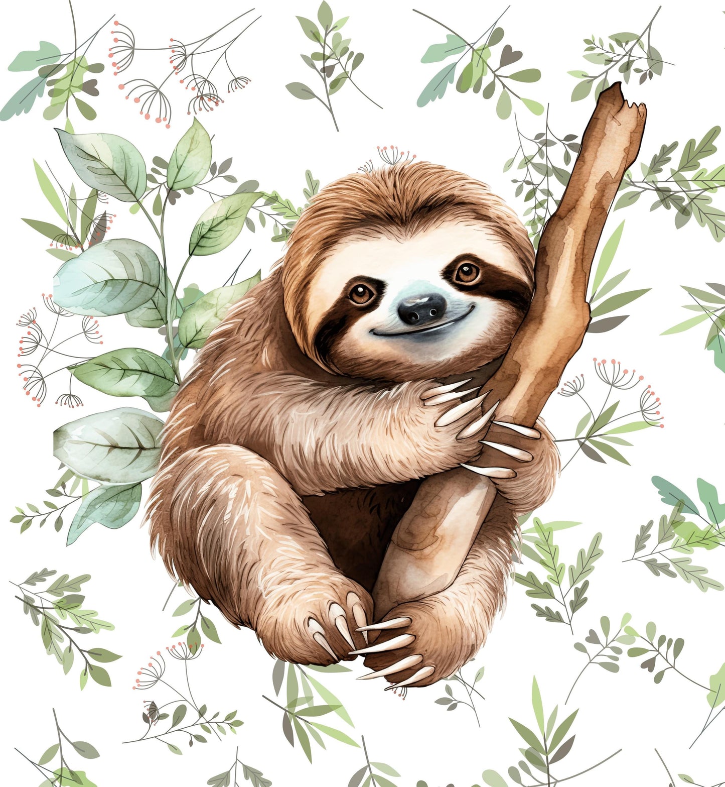 Sloth Quilt Panel and Blocks, Jungle Animal Blocks, Sloth Soft Book, Childs Room Ensemble, Sloth Tote