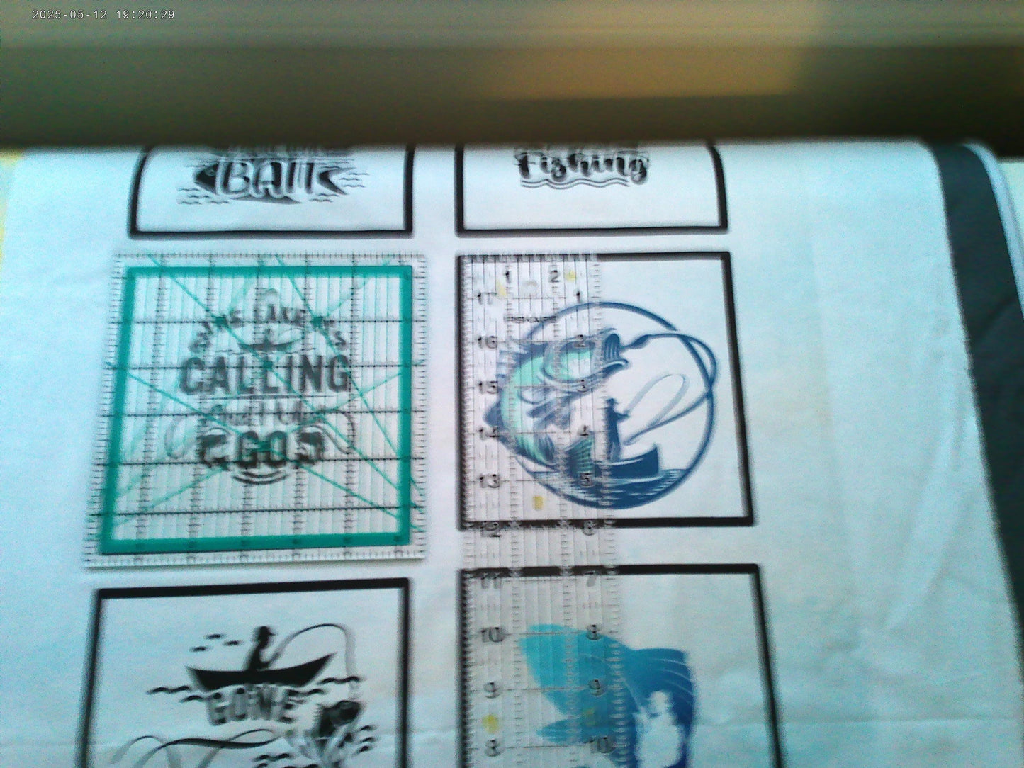 Fishing Quilt Panel & Blocks, Quilt for Dad