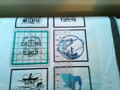 Fishing Quilt Panel & Blocks, Quilt for Dad