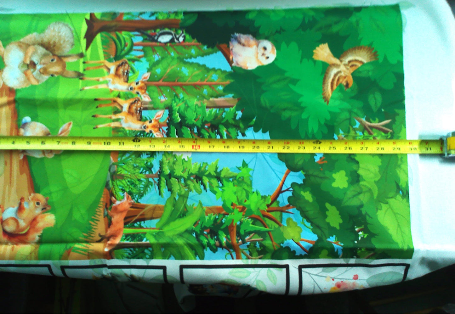 Forest Friends Quilt Panel and Block Combo, Nursery Fabric, Childs Room Ensemble, Forest Animals Quilt