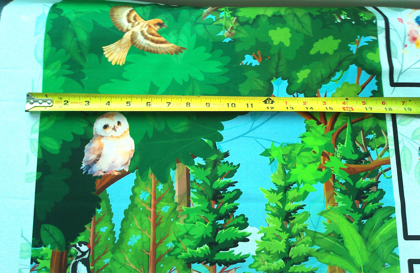 Forest Friends Quilt Panel and Block Combo, Nursery Fabric, Childs Room Ensemble, Forest Animals Quilt