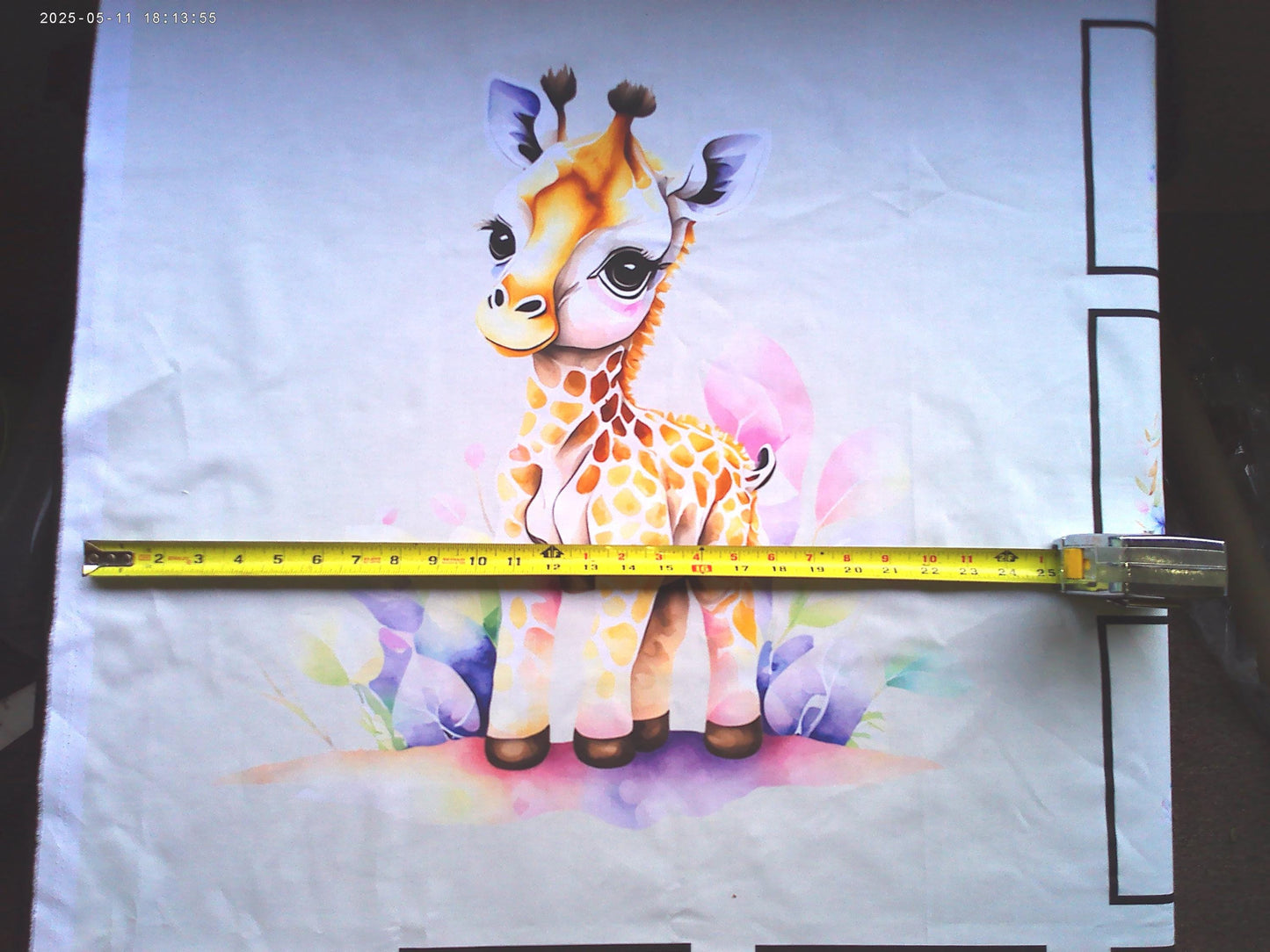 Baby Giraffe Quilt Panel & Blocks,  Easy Quilt, Nursery Wall Art, Soft Fabric Book, Quality Quilt Cotton, Giraffe Room Ensemble