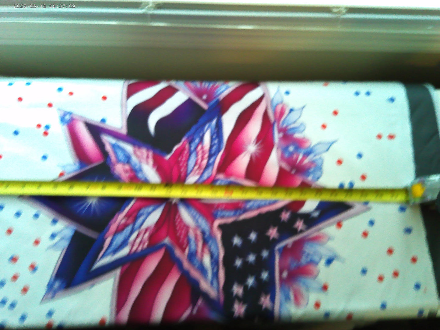 Patriotic Star Quilt Panel and Blocks, Cotton Fabric,