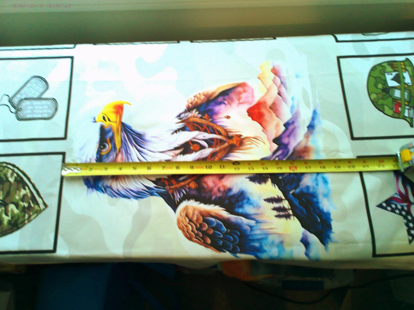 Eagle Hero Quilt Panel and Blocks: Military Tribute, Duty and Honor Quilt, Quilt of Valor Fabric