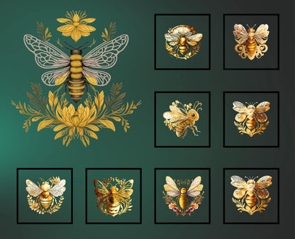 Bee Quilt Panel & Blocks, Easy Quilt, Bee Cotton Fabric, Quality Quilt Cotton