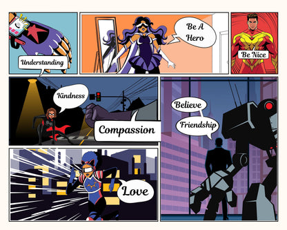 Comic Book Fabric, Comic Quilt Fabric, Comic Quilt Panel, Quilt Panel and Blocks