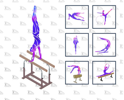 Gymnast Quilt Panel and Blocks, Quilt In A Day, Easy Quilt,  Rainbow  Gymnast,  Pink and Purple Gymnast