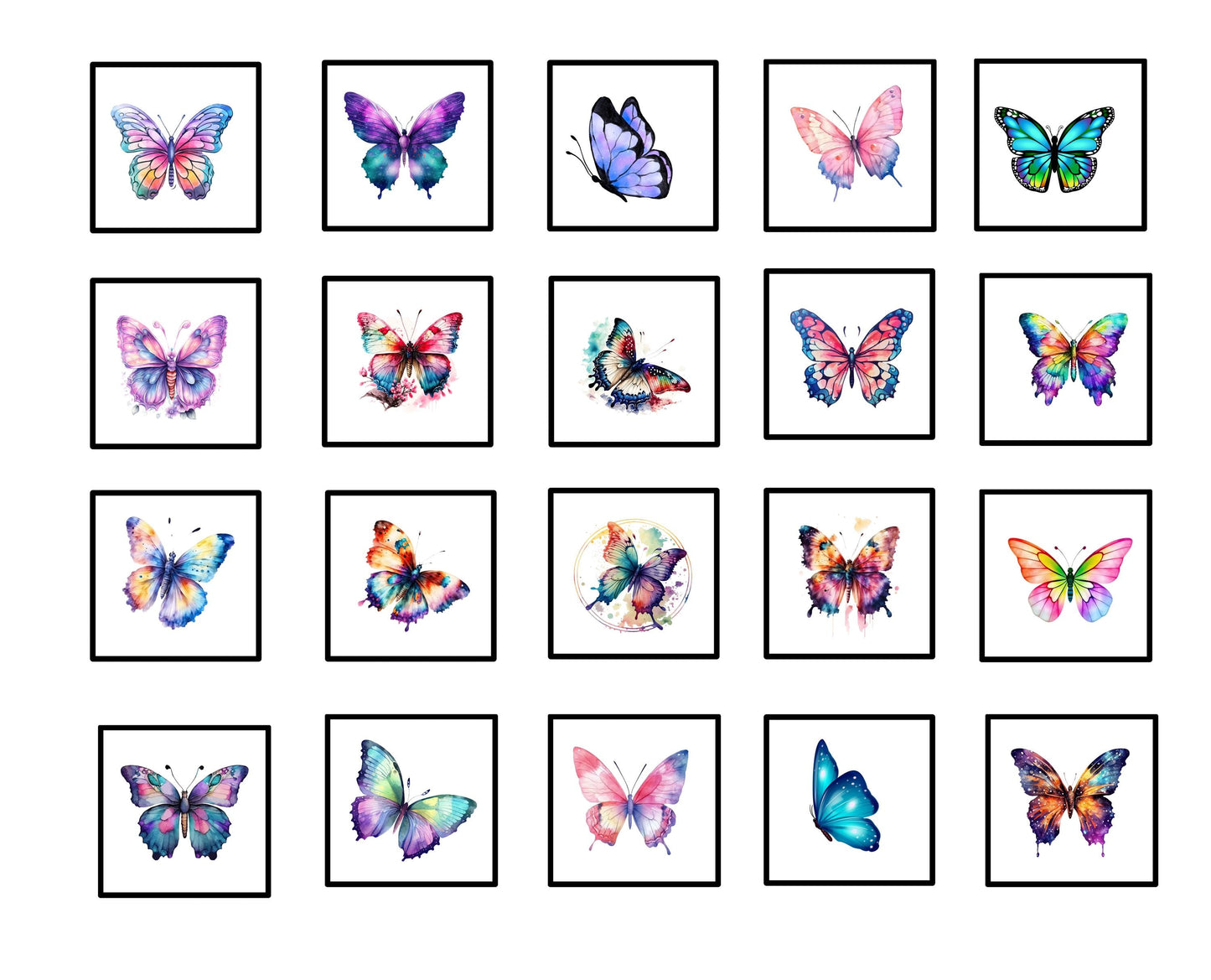 Butterflies Collection Quilt Blocks: Cotton Fabric, Window Quilts, Quilted Coasters