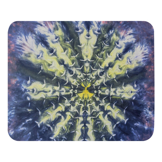 Abstract Peacock Feather Burst Mouse pad